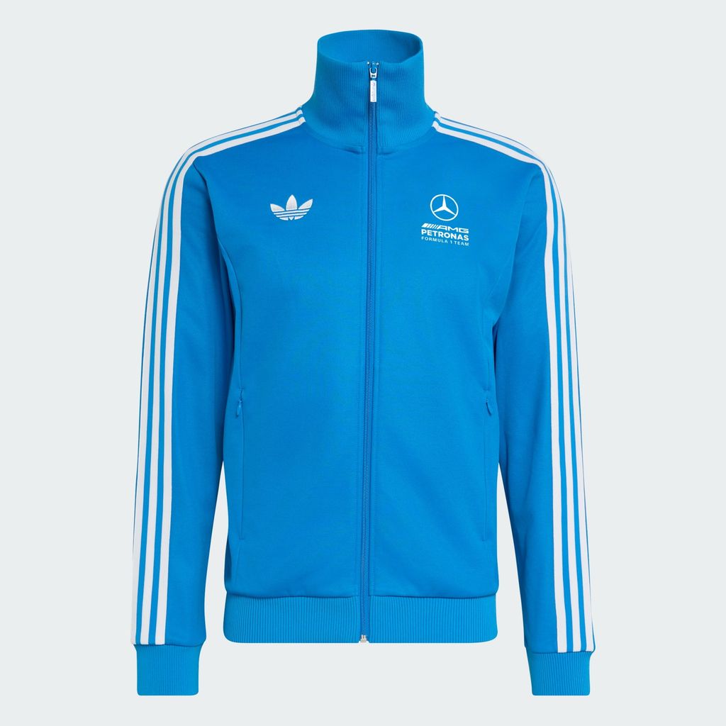 Adidas Track Top MERCEDES - AMG Petronas FORMULA 1 TEAM BLUE WONDER Blue Bird White KT5128