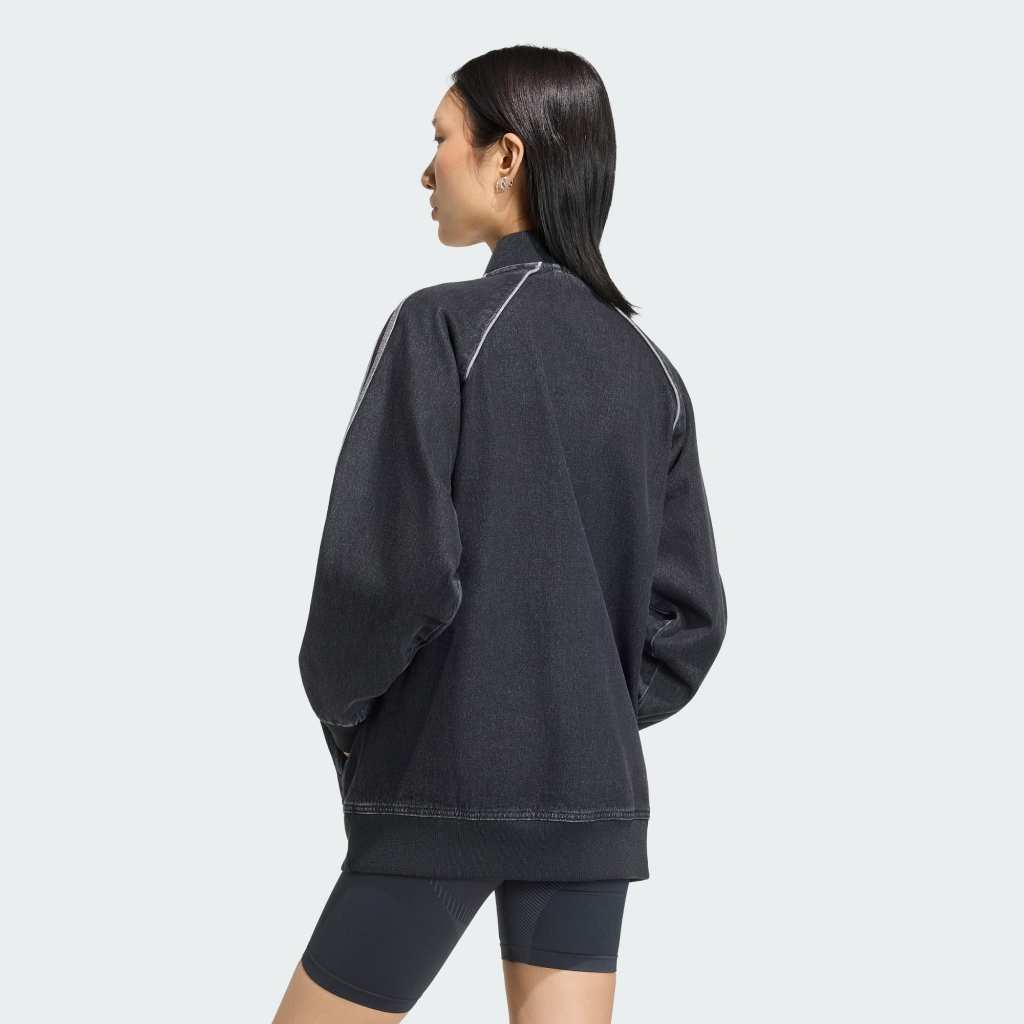 Adidas Track Top SST Oversized Denim True Black Denim KQ6471