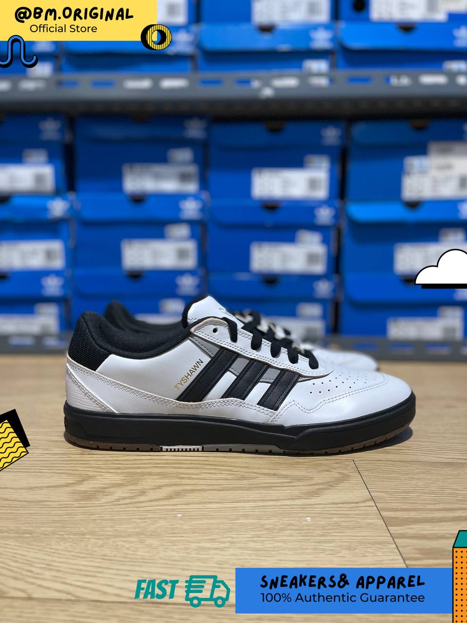 Adidas Tyshawn II Crystal White Core Black Charcoal Solid Grey IF9712