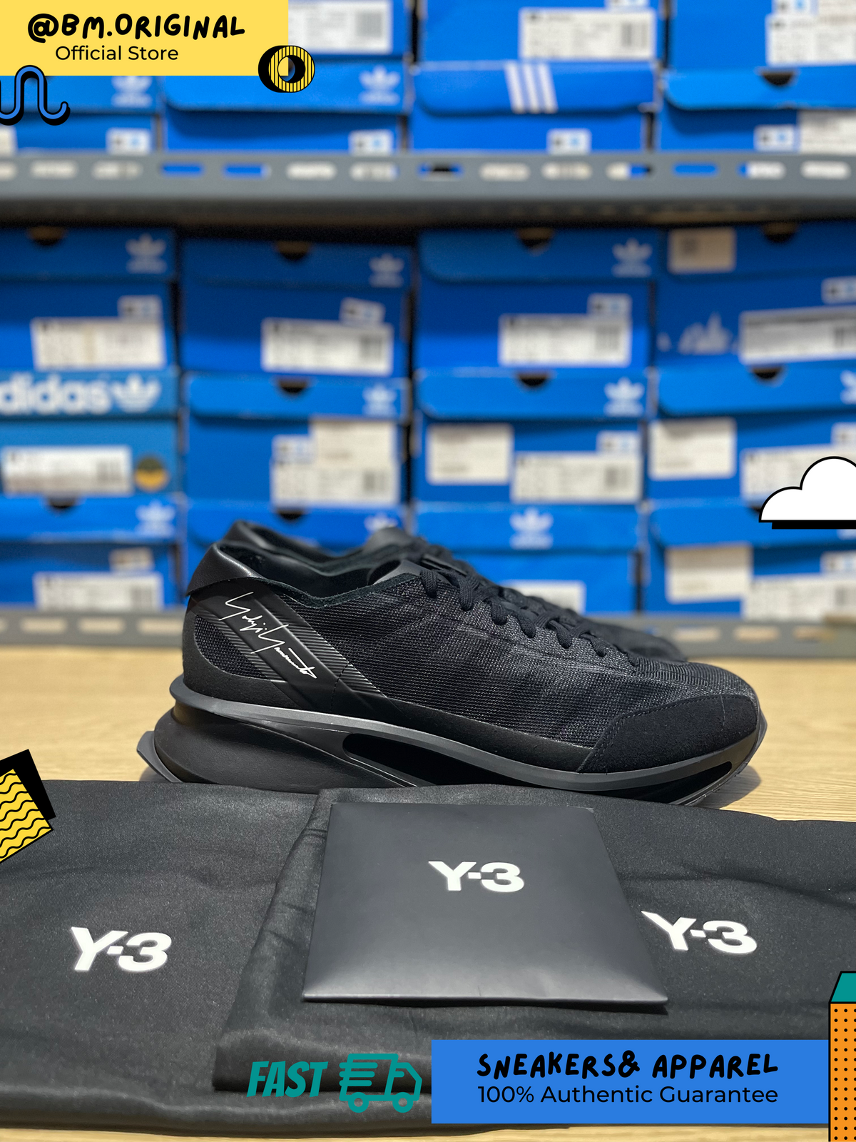 Adidas Y-3 S-Gendo Run Black Black IE5700