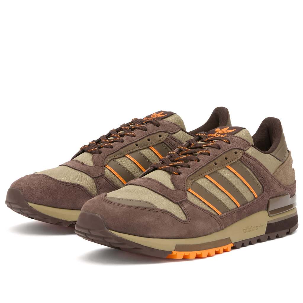 Adidas ZX 600 Dark Brown Orbit Green Cargo Brown JR8740