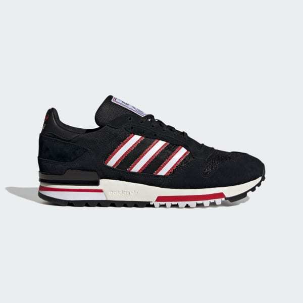 Adidas ZX 600 x Manchester United MUFC x Stone Roses Core Black Cloud White Off White KJ2214