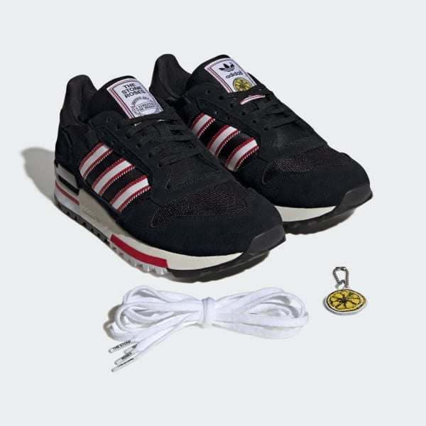Adidas ZX 600 x Manchester United MUFC x Stone Roses Core Black Cloud White Off White KJ2214