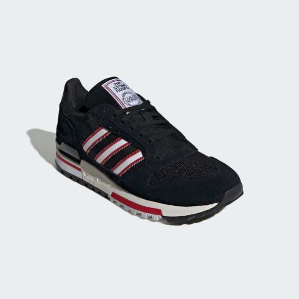 Adidas ZX 600 x Manchester United MUFC x Stone Roses Core Black Cloud White Off White KJ2214
