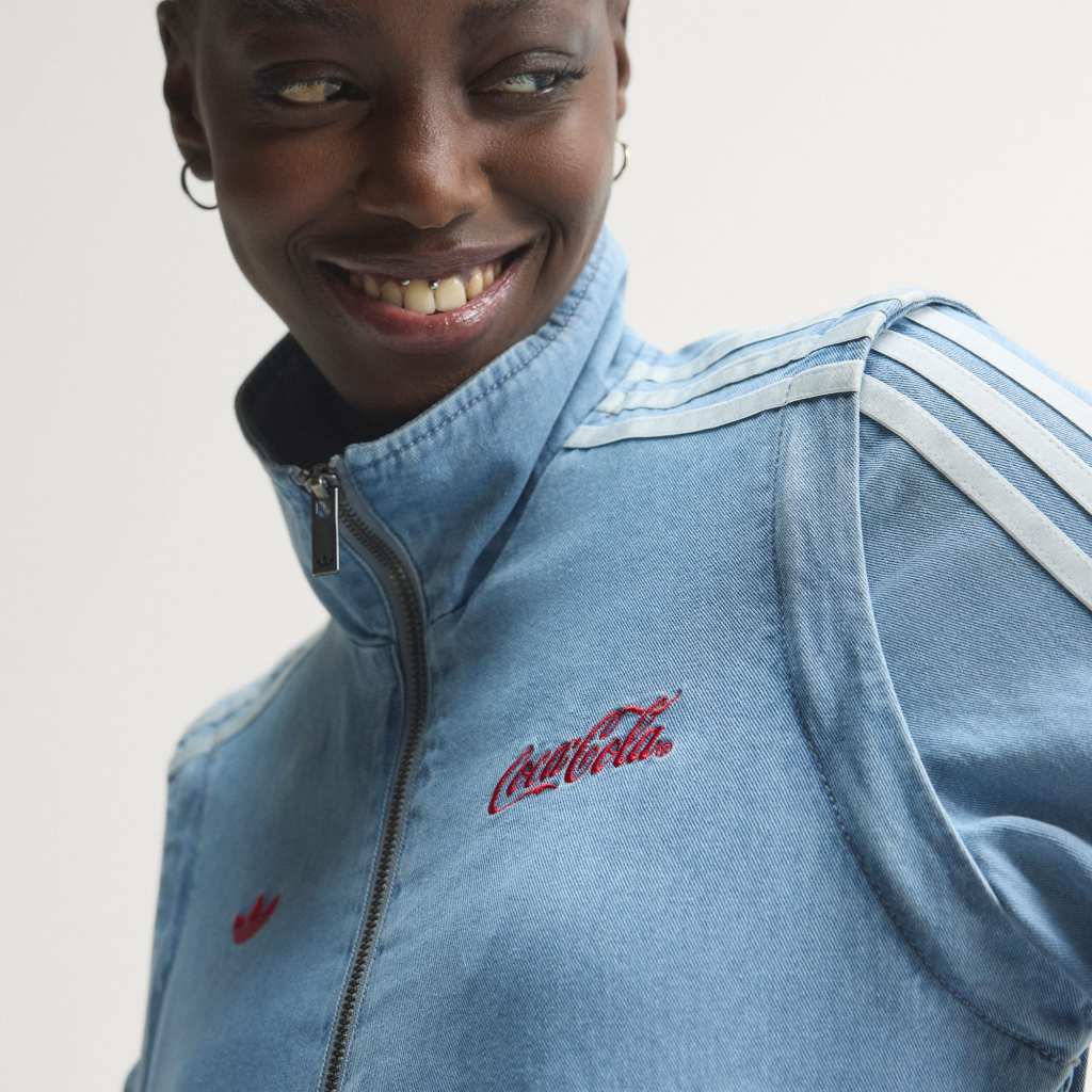 Adidas x COCA COLA Track Top Denim Firebird Reg Light Denim KY7548