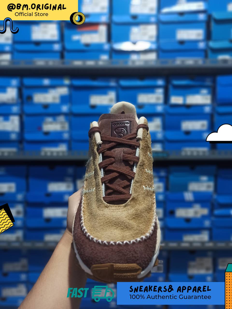 Adidas x END Mocaturf Flyfishing Sand Chalk White ID5415