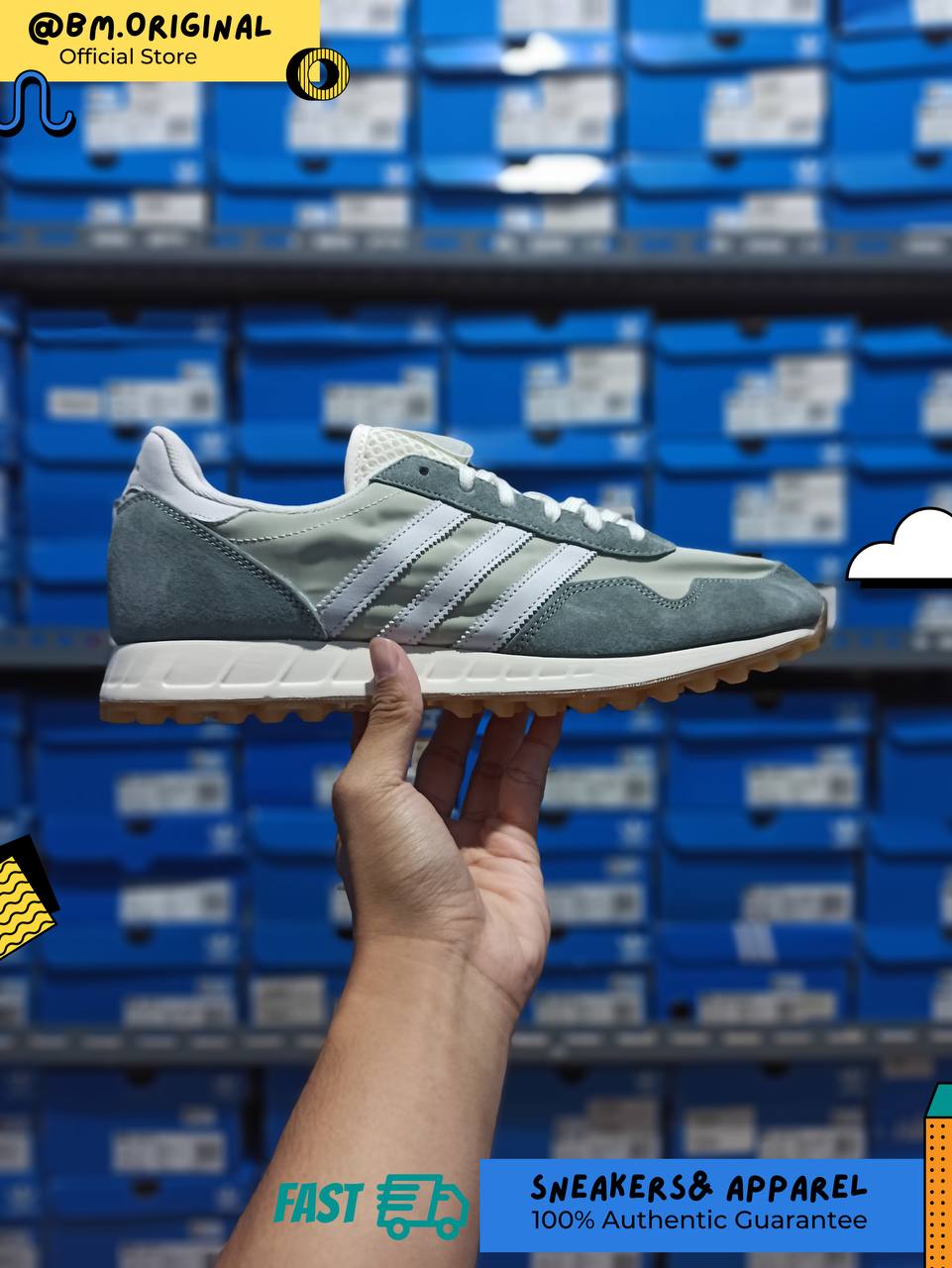 Adidas x END Prototype TRX Landromat Crystal White Ecru Tint IH8546