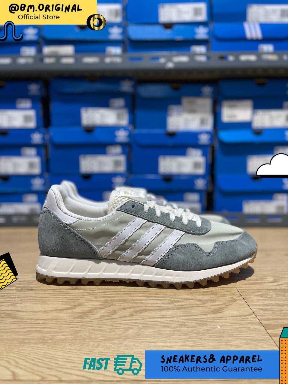 Adidas x END Prototype TRX Landromat Crystal White Ecru Tint IH8546