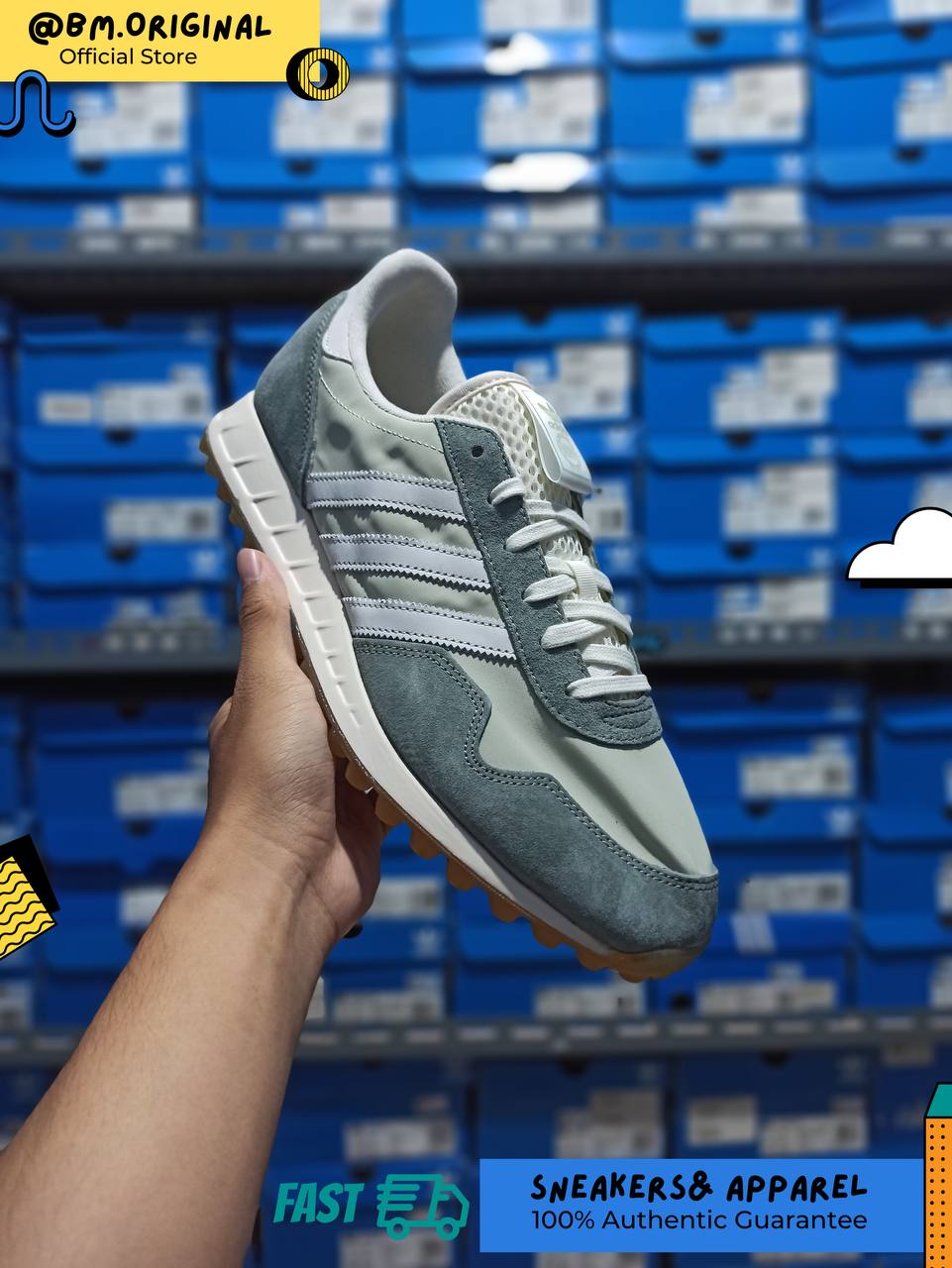 Adidas x END Prototype TRX Landromat Crystal White Ecru Tint IH8546
