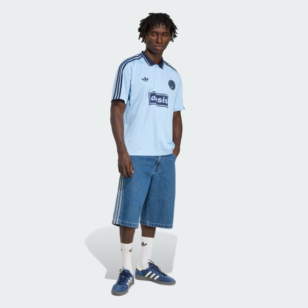 Adidas x Oasis Tour Jacquard Jersey Blue KT3436