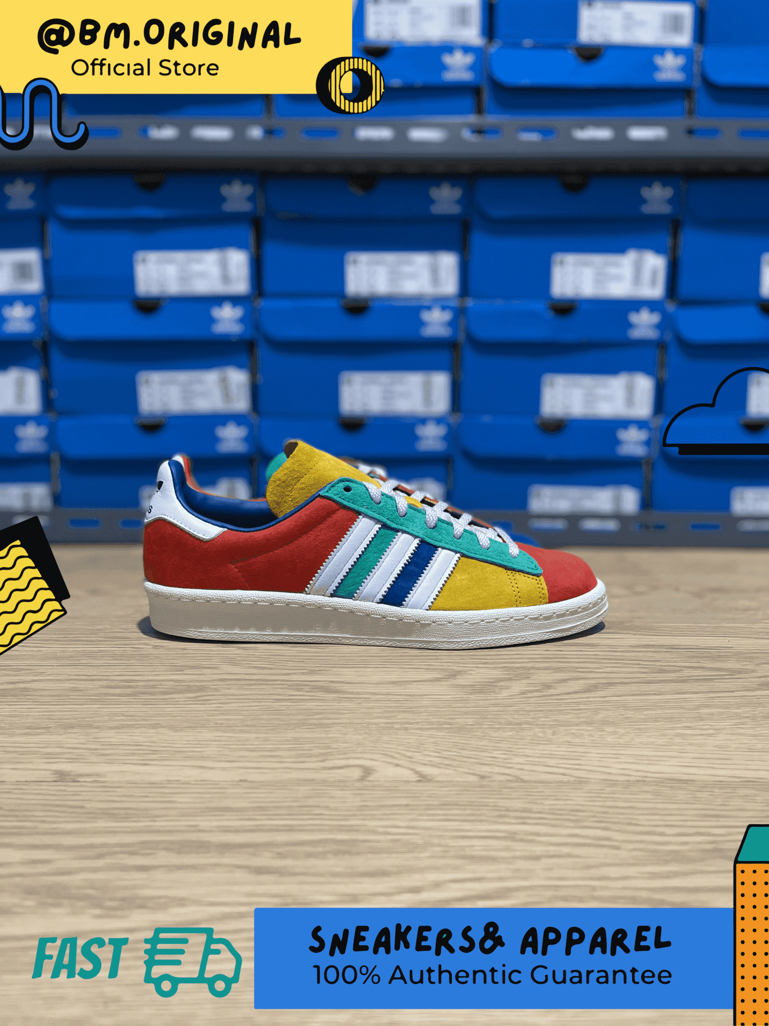 Adidas Campus 80s Multicolour FW5167