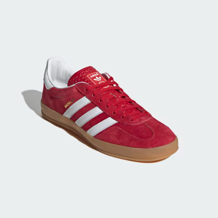 Adidas Gazelle Indoor Red Scarlet White Gumsole ORIGINAL H06261 – BM STORE  ORIGINAL FOOTWEAR