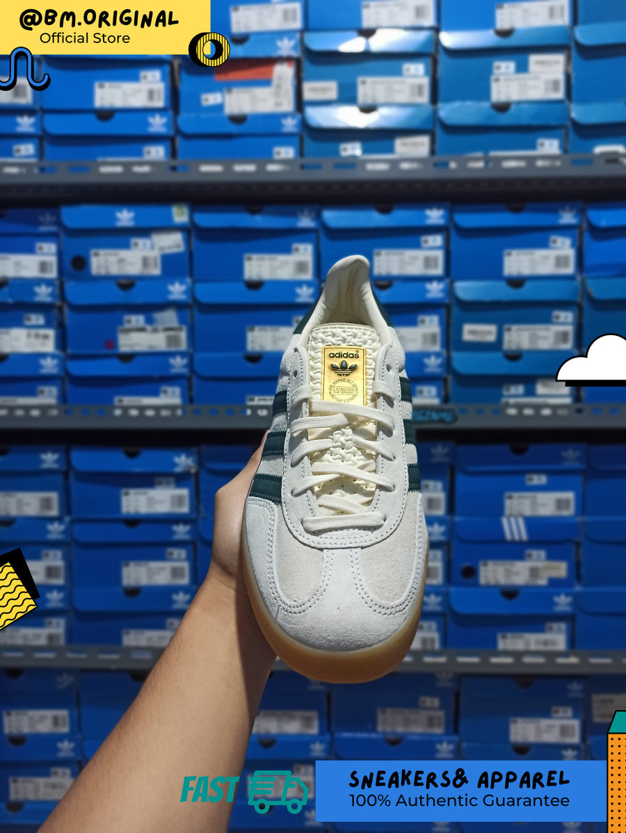 Adidas Gazelle Indoor Cream White Collegiate Green Gum IH7502