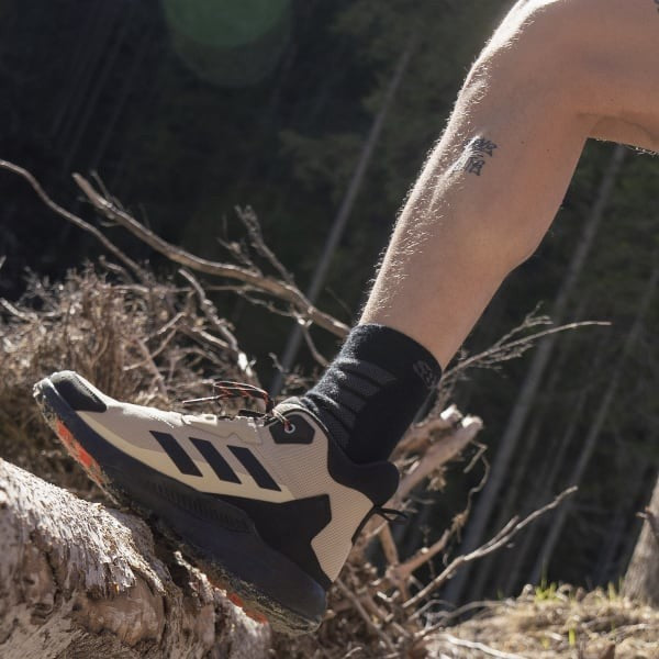 Adidas Terrex Anylander Mid Hiking WONDER Beige Core Black Semi Impact Orange IE1474