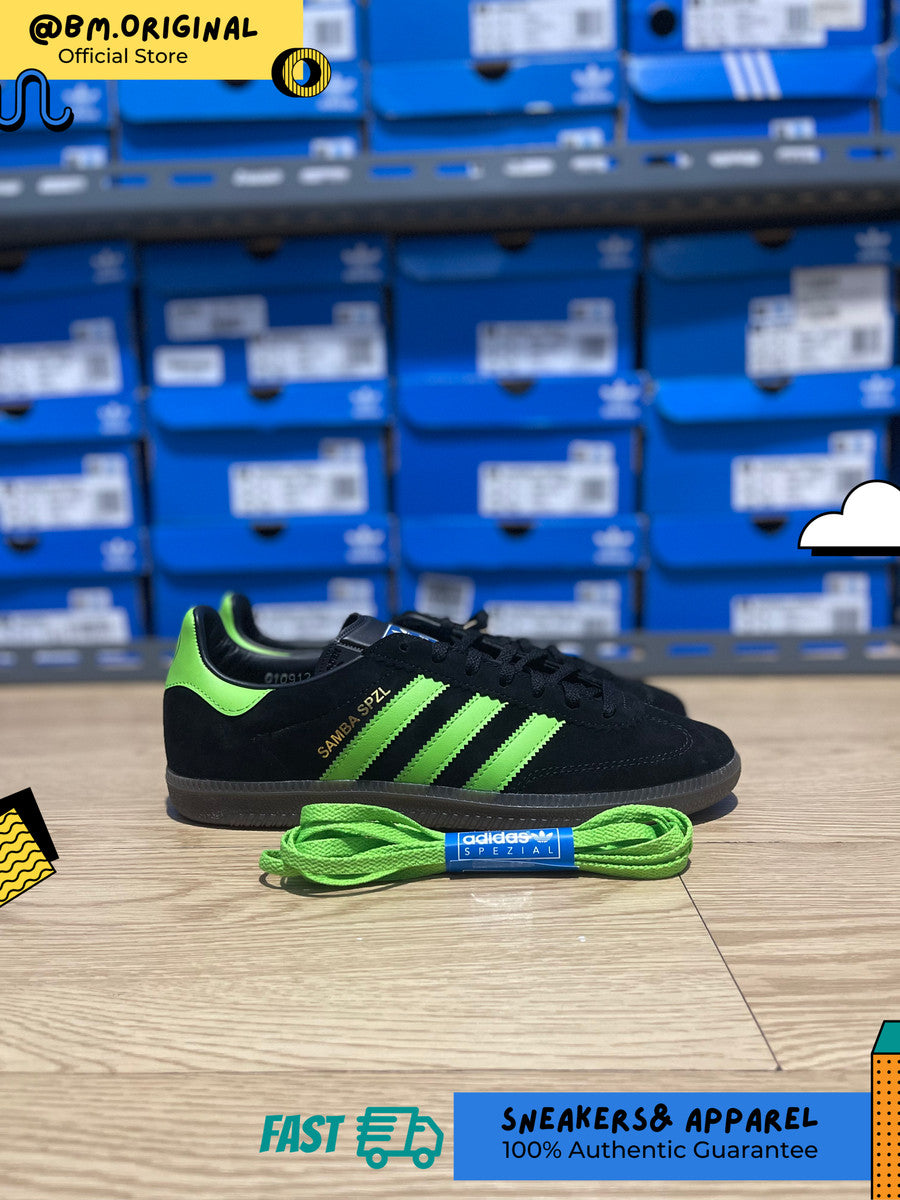 Adidas Samba Deco SPZL Core Black Lucid Lime Gum IF5738