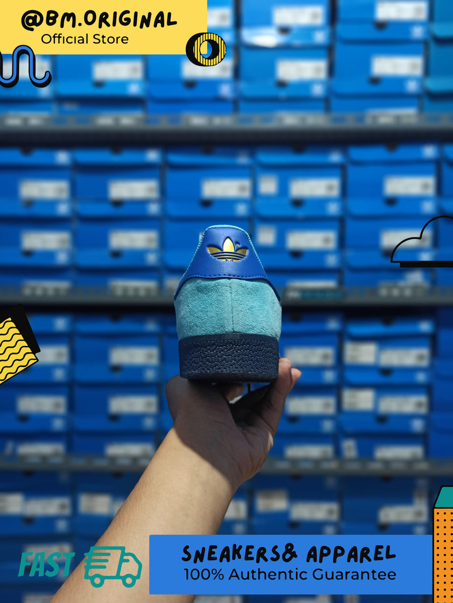 Adidas Gazelle Aqua Blue Gold IE5319