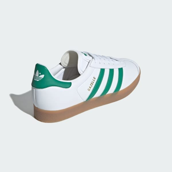 Adidas Gazelle Cloud White Bold Green Gold Metallic IH2216