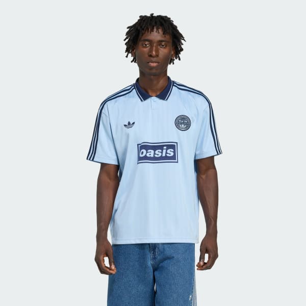 Adidas x Oasis Tour Jacquard Jersey Blue KT3436