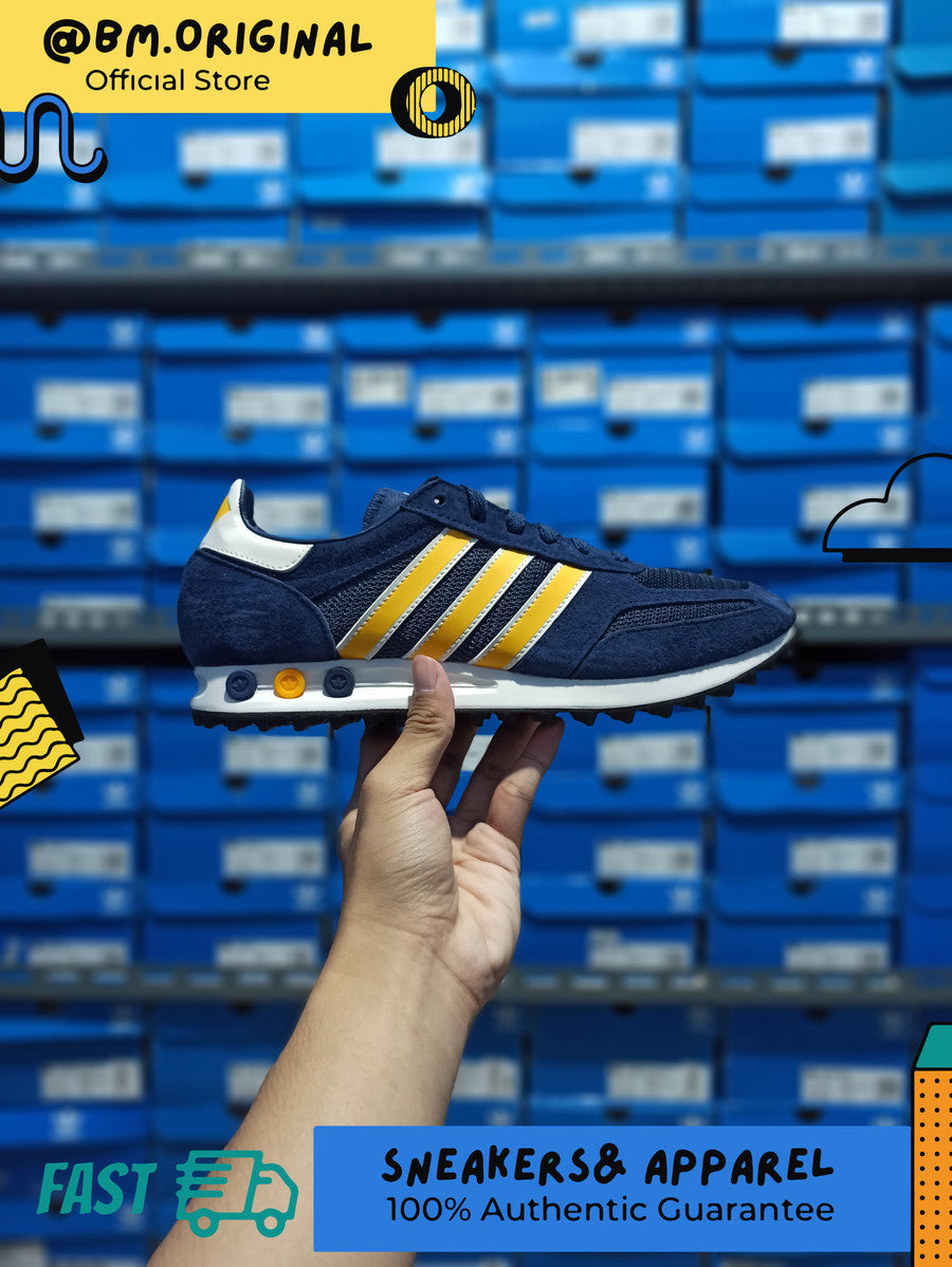 Adidas LA Trainer S Indigo Yellow White ID4632