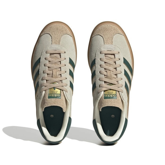 Adidas Gazelle Bold Cream White Collegiate Green Magic Beige ID7056