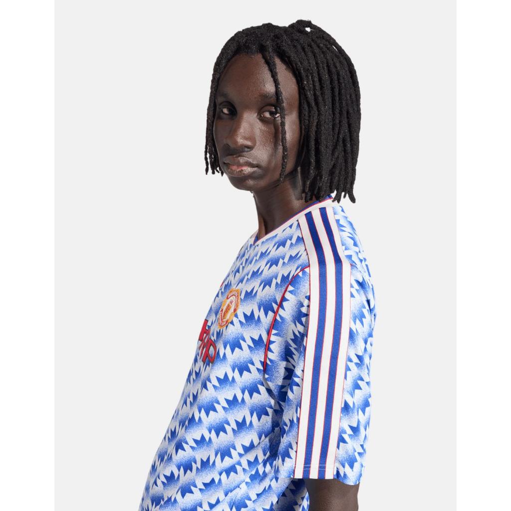 adidas Manchester United Away Jersey 1990 SS in Blue JM5495