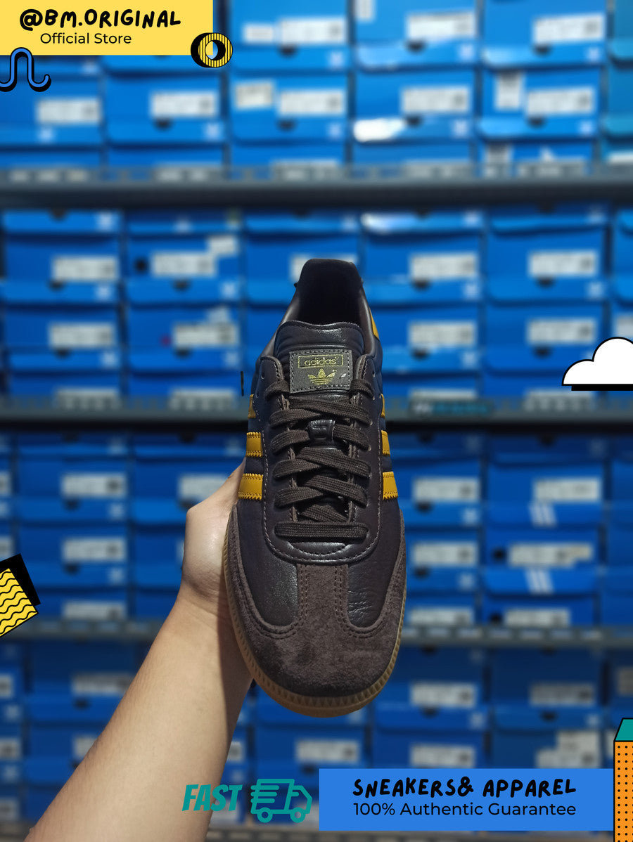 Adidas Samba OG Dark Brown Preloved Yellow Gum IG6174