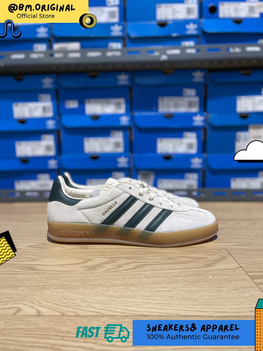 Adidas Gazelle Indoor Cream White Collegiate Green Gum IH7502