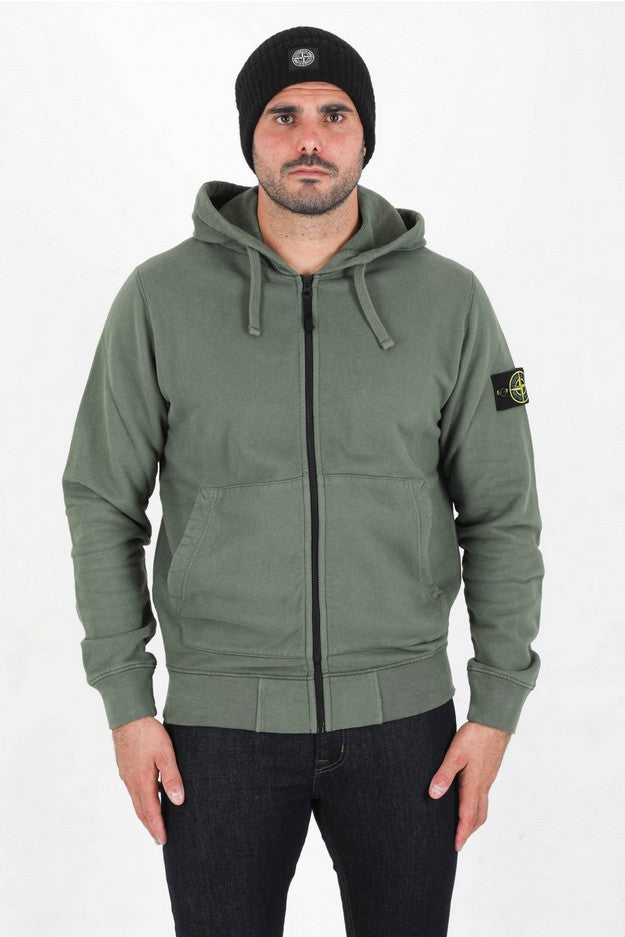 STONE ISLAND SWEAT ZIPPER HOODED 751564220 V0055