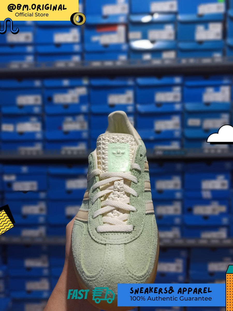 Adidas Gazelle Indoor Semi Green Spark Almost Yellow Cream IE2948