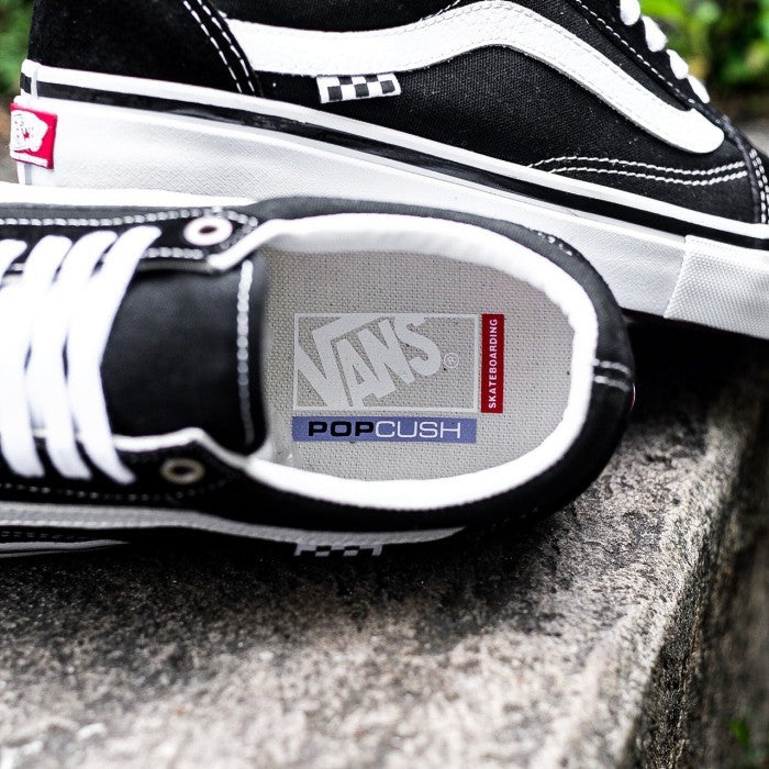 VANS SKATE OLD SKOOL PRO SKATEBOARDING BLACK WHITE