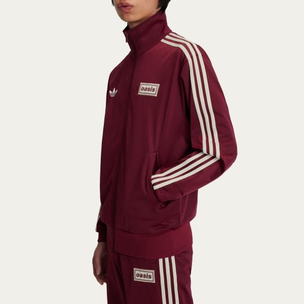 Adidas x Oasis Tour Firebird Track Top Noble Maroon KK9133
