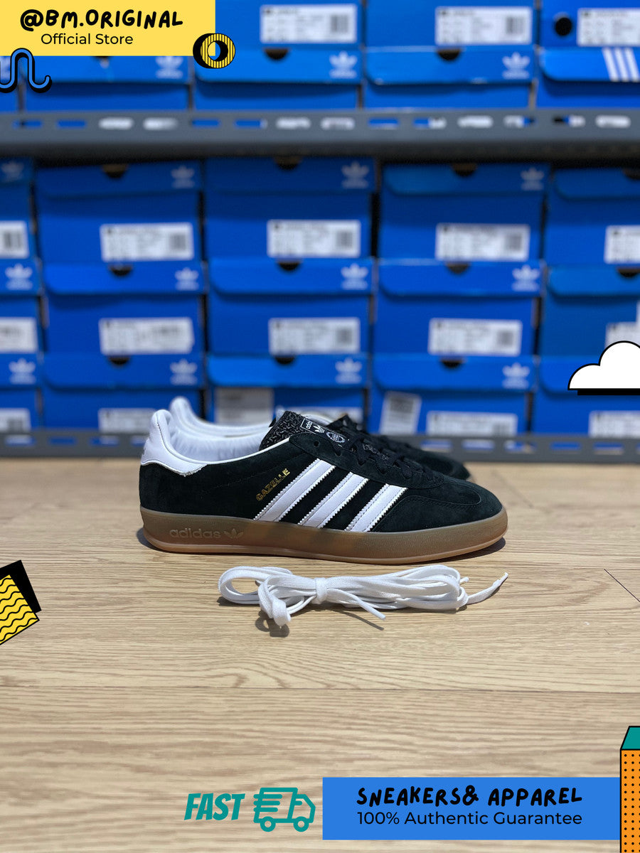 Adidas Gazelle Indoor Core Black White Gumsole ORIGINAL H06259 – BM STORE  ORIGINAL FOOTWEAR