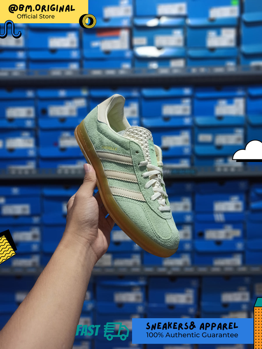 Adidas Gazelle Indoor Semi Green Spark Almost Yellow Cream IE2948