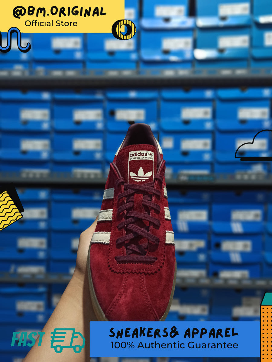 Adidas Bermuda Collegiate Burgundy Cloud White Maroon IE7426
