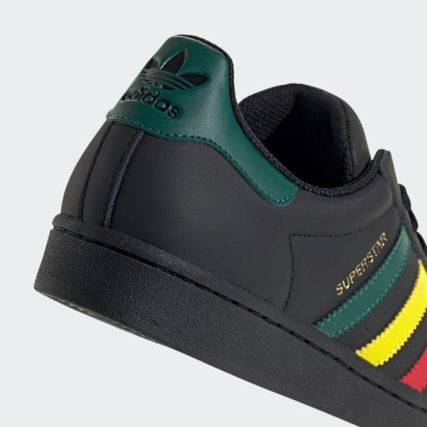 Adidas Superstar Rasta Core Black Yellow Collegiate Green IH3121