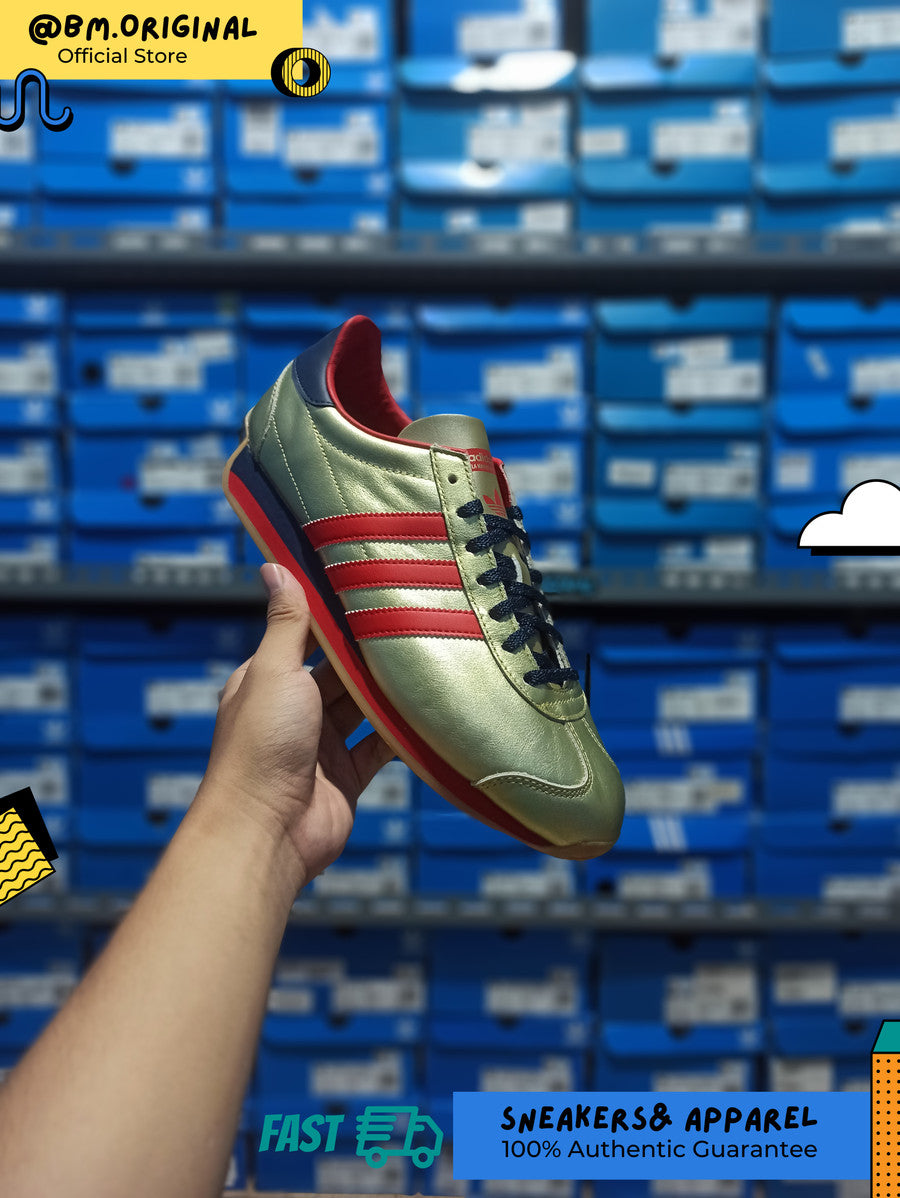 Adidas Country Gold Metallic Beta Scarlett Night Indigo IF5860