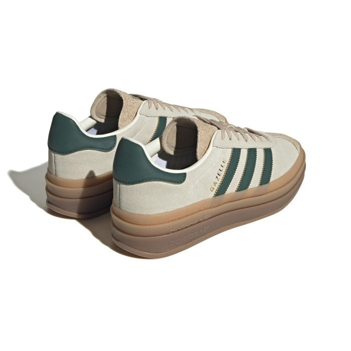 Adidas Gazelle Bold Cream White Collegiate Green Magic Beige ID7056
