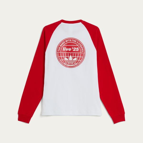 Adidas x Oasis Tour 3-Stripes Longsleeve Tee White KK9119