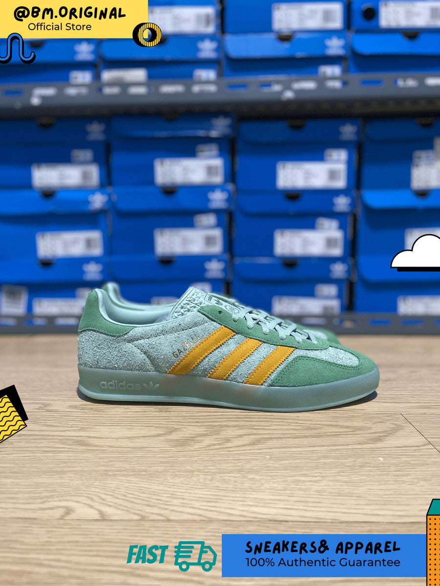Adidas Gazelle Indoor Hazy Green Preloved Green Crew Yellow IG6783