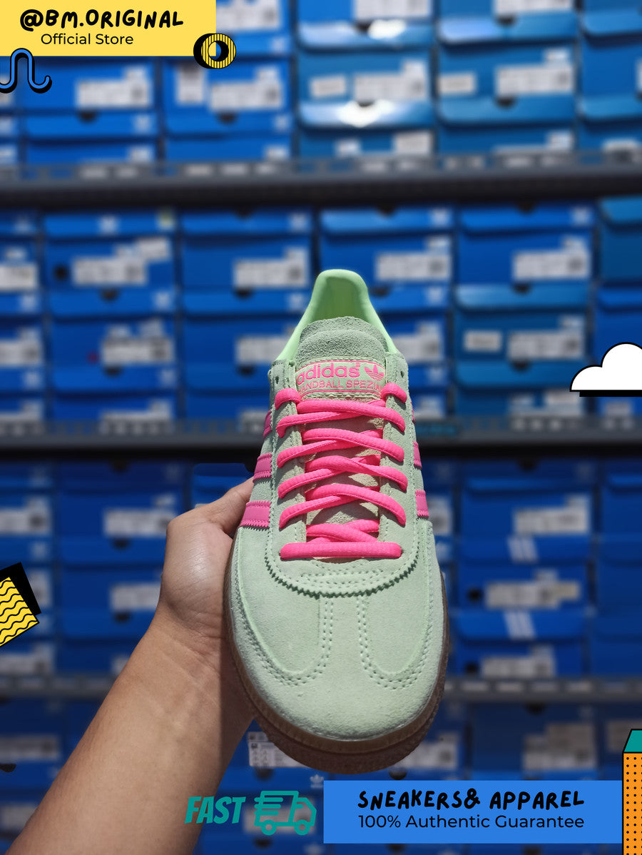 Adidas Spezial Handball Semi Green Spark Lucid Pink Gum IH7498