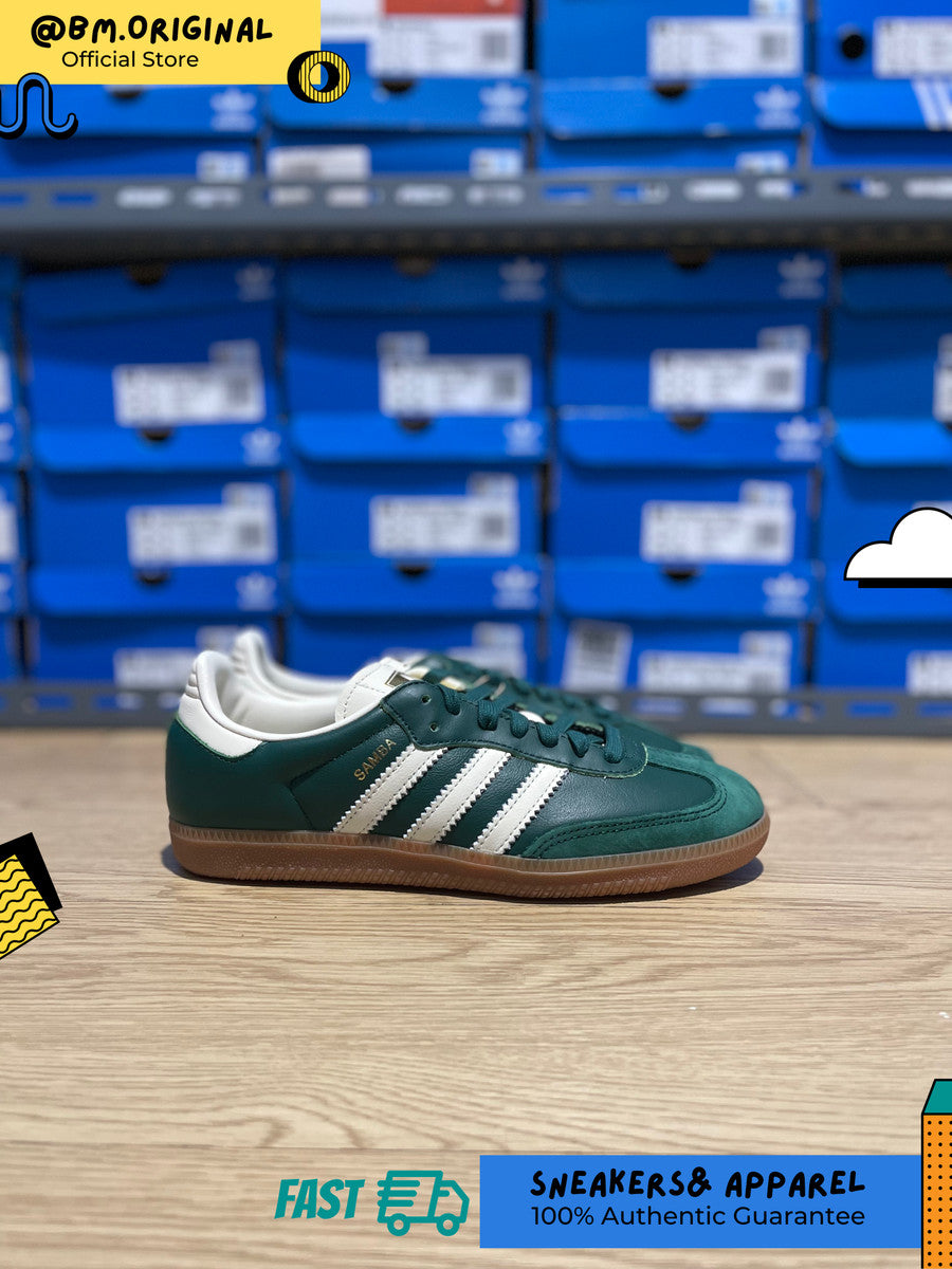 Adidas Samba OG Collegiate Green Cream White Gold Metallic IE0872 – BM  STORE ORIGINAL FOOTWEAR