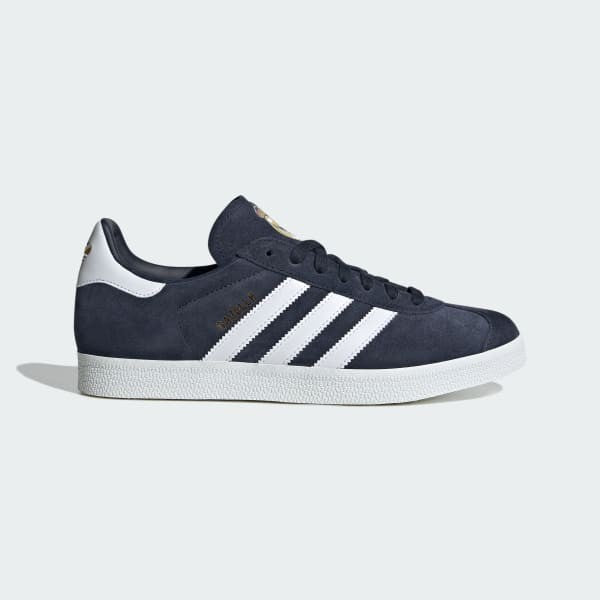 Adidas Gazelle x Real Madrid Legend Ink Cloud White Gold IE8502
