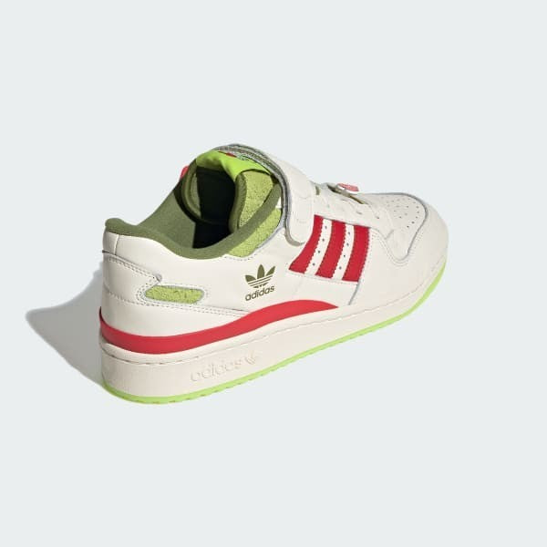 Adidas Forum x The Grinch Cream White Collegiate Red Solar Slime ID3512