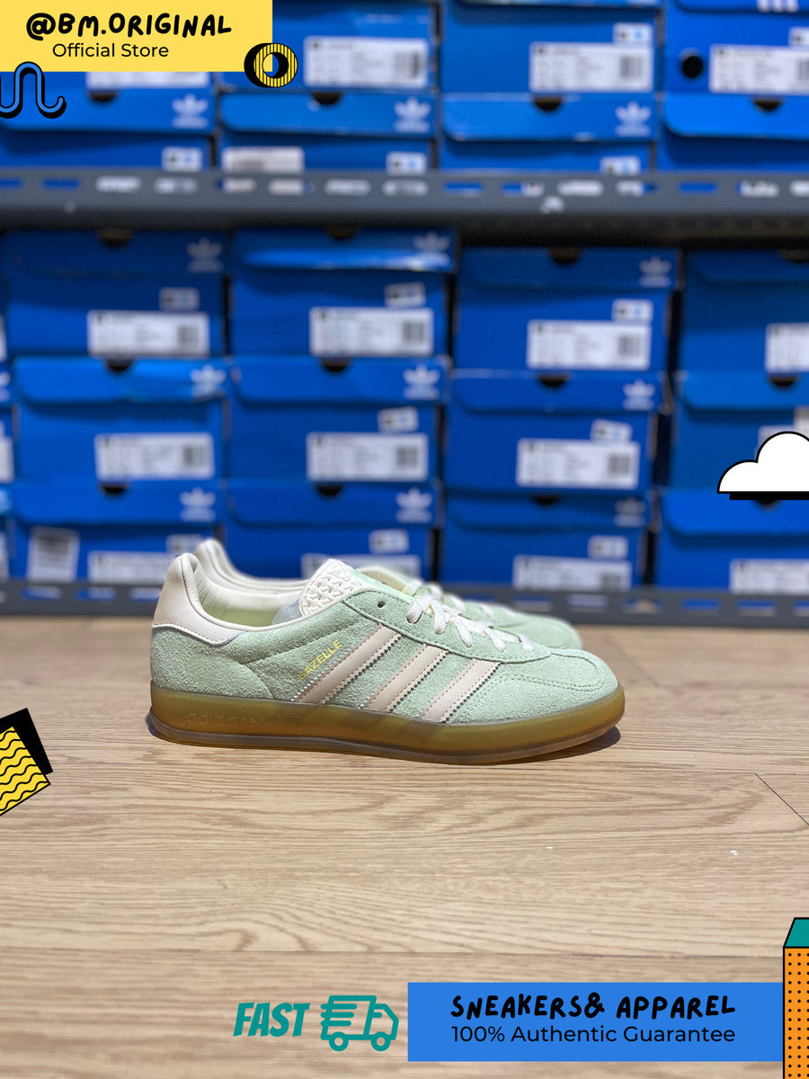 Adidas Gazelle Indoor Semi Green Spark Almost Yellow Cream IE2948