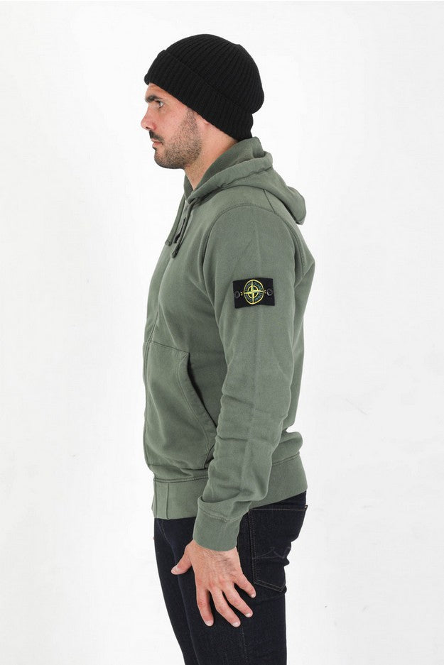 STONE ISLAND SWEAT ZIPPER HOODED 751564220 V0055