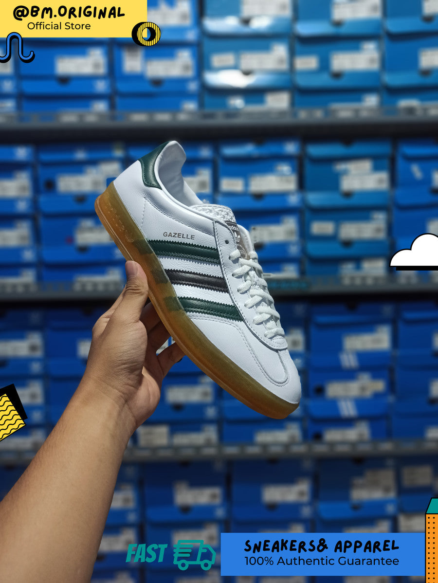 Adidas Gazelle Indoor Cloud White Collegiate Green Core Black IE2957