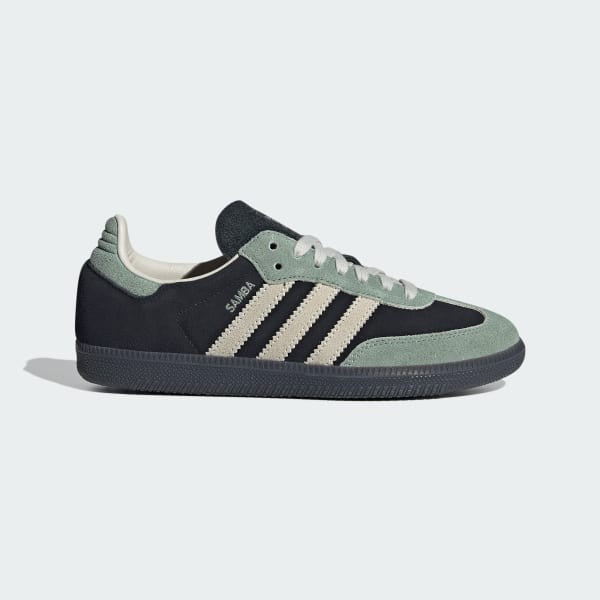 Adidas Samba OG Core Black Alumina Silver Green JI2680