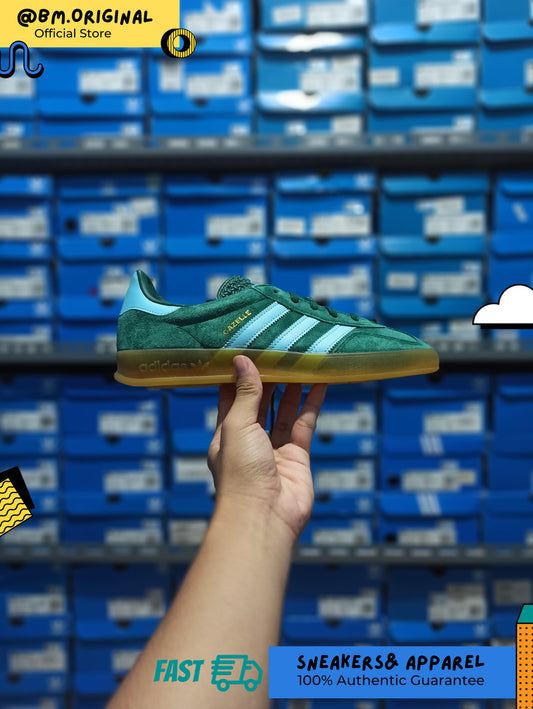 Adidas Gazelle Indoor Green Haze Sky Victory GOLD IG9979Adidas Gazelle Indoor Green Haze Sky Victory GOLD IG9979