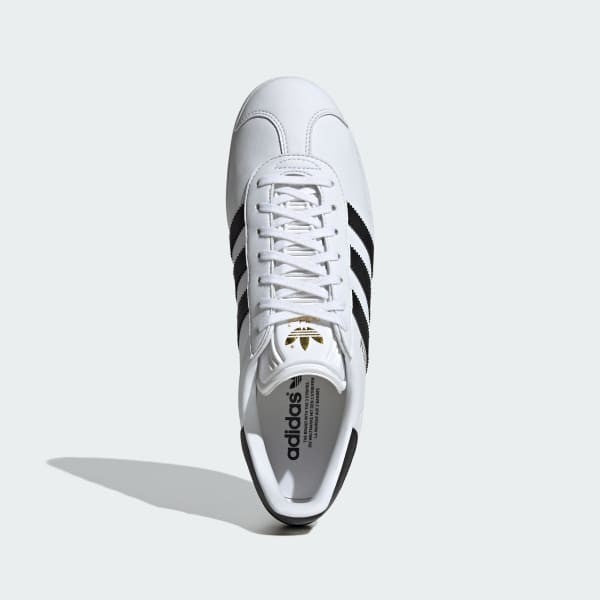 Adidas Gazelle Low Cloud White Core Black Gold Metallic ID6113