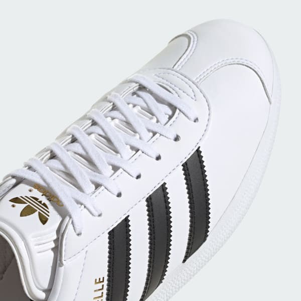 Adidas Gazelle Low Cloud White Core Black Gold Metallic ID6113